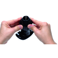 Master Series Plug Tunnel Clawed Noir 9 x 10.5 cm
